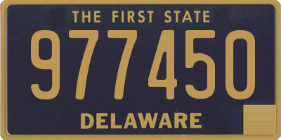 DE license plate 977450