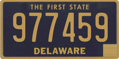 DE license plate 977459