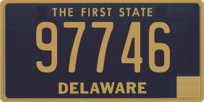 DE license plate 97746