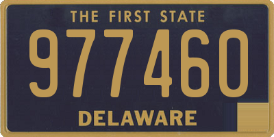 DE license plate 977460