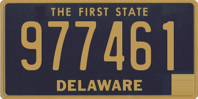 DE license plate 977461