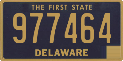 DE license plate 977464