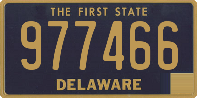 DE license plate 977466