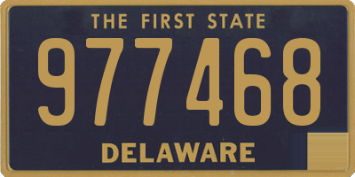 DE license plate 977468