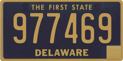 DE license plate 977469