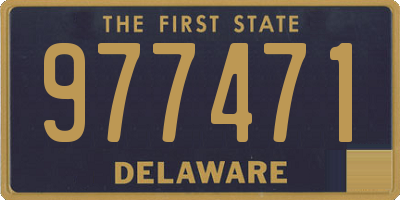 DE license plate 977471
