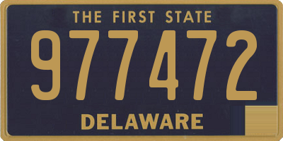 DE license plate 977472