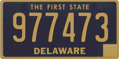 DE license plate 977473