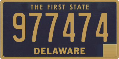 DE license plate 977474