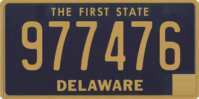 DE license plate 977476