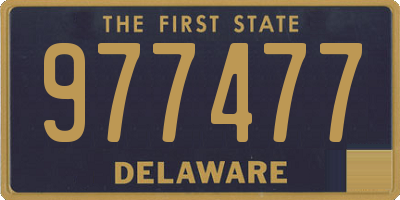 DE license plate 977477