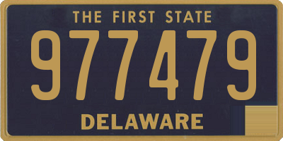 DE license plate 977479