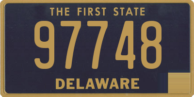 DE license plate 97748