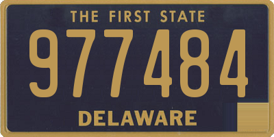 DE license plate 977484