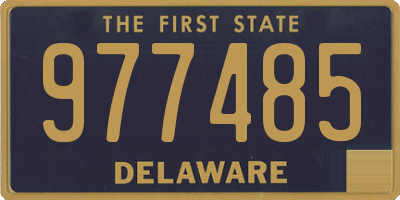 DE license plate 977485