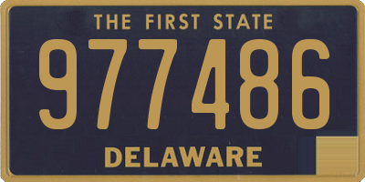 DE license plate 977486