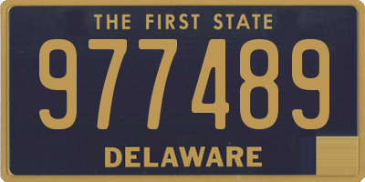 DE license plate 977489