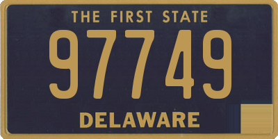 DE license plate 97749