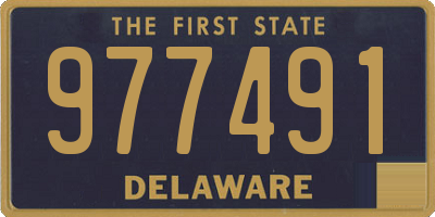 DE license plate 977491