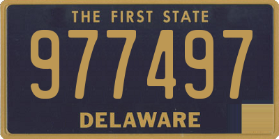 DE license plate 977497