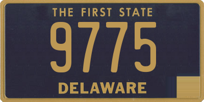 DE license plate 9775