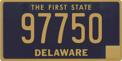 DE license plate 97750
