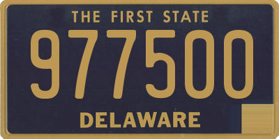 DE license plate 977500