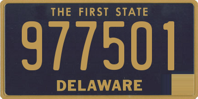 DE license plate 977501