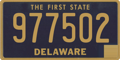 DE license plate 977502