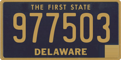 DE license plate 977503