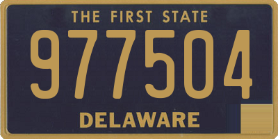 DE license plate 977504