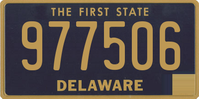 DE license plate 977506