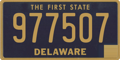 DE license plate 977507