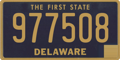 DE license plate 977508