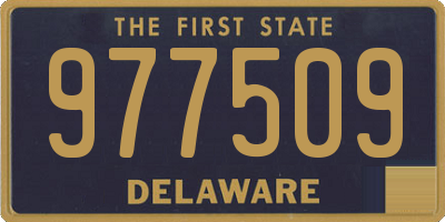 DE license plate 977509