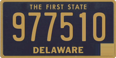 DE license plate 977510