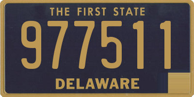 DE license plate 977511