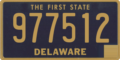DE license plate 977512