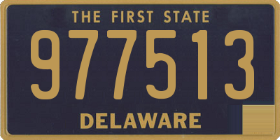 DE license plate 977513