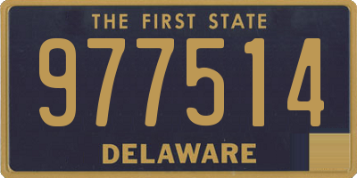 DE license plate 977514