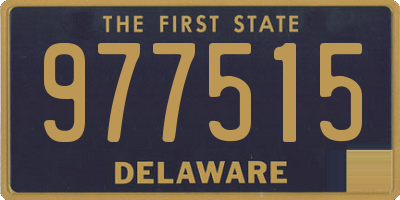 DE license plate 977515