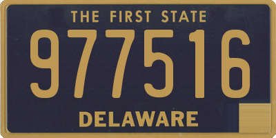 DE license plate 977516