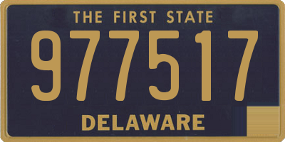 DE license plate 977517