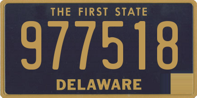 DE license plate 977518