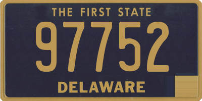 DE license plate 97752