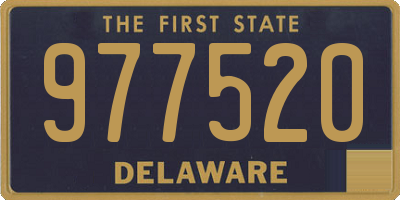 DE license plate 977520