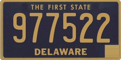 DE license plate 977522