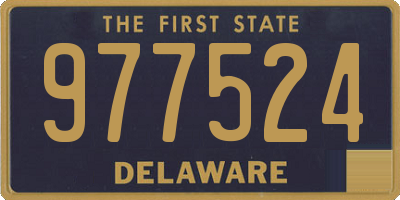 DE license plate 977524