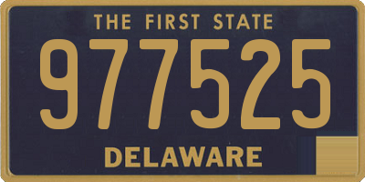 DE license plate 977525