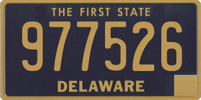 DE license plate 977526